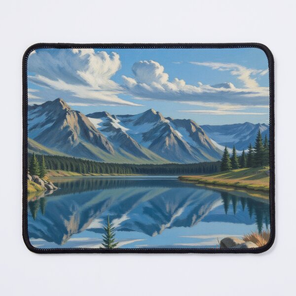 Item preview, Painterly Serenity: Mountain & Sky designed and sold by Crazy Ronald.