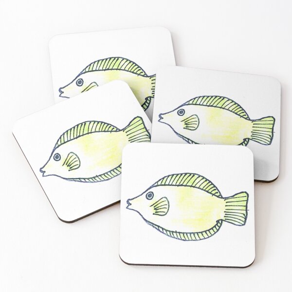 Item preview, Y for Yellow Tang Fish - - Cute Hand Drawn Alphabet Art designed and sold by Boy and Belugee.