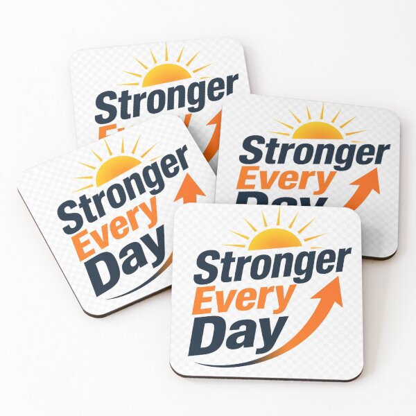 Item preview, Stronger Every Day Motivational Quote T-Shirt | Inspirational Growth Typography designed and sold by Paltooproducts.