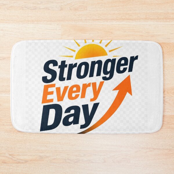 Item preview, Stronger Every Day Motivational Quote T-Shirt | Inspirational Growth Typography designed and sold by Paltooproducts.