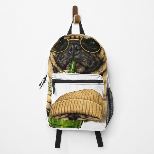 Item preview, Pug drinking Matcha designed and sold by PhotosByG.