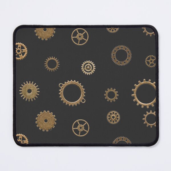 Item preview, steampunk gear pattern sticker set - gold/brass/copper designed and sold by noob publishing.