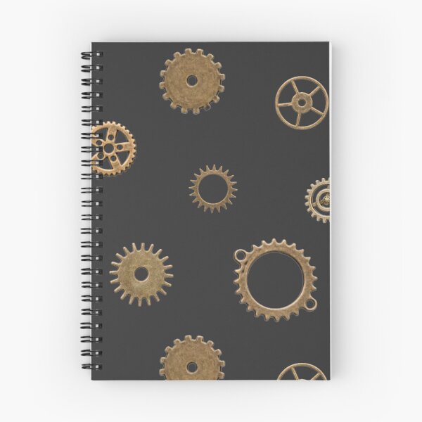 Item preview, steampunk gear pattern sticker set - gold/brass/copper designed and sold by noob publishing.