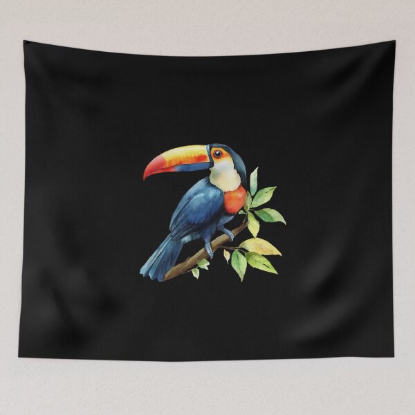 Item preview, Colorful Toucan on a Branch designed and sold by perijun.