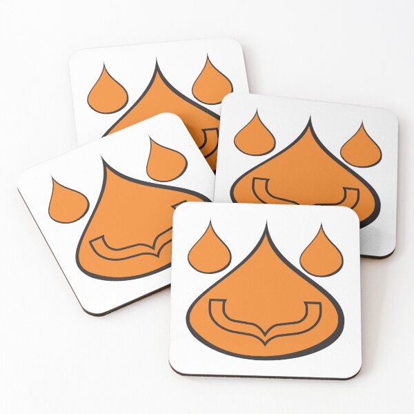Item preview, Movemenbeer Orange Water Drop Smile Logo designed and sold by modghtr.