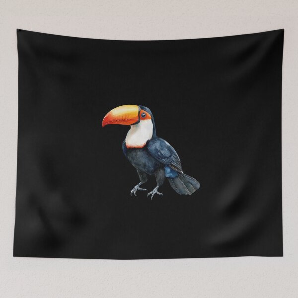 Item preview, Vibrant Toucan on White Background designed and sold by perijun.