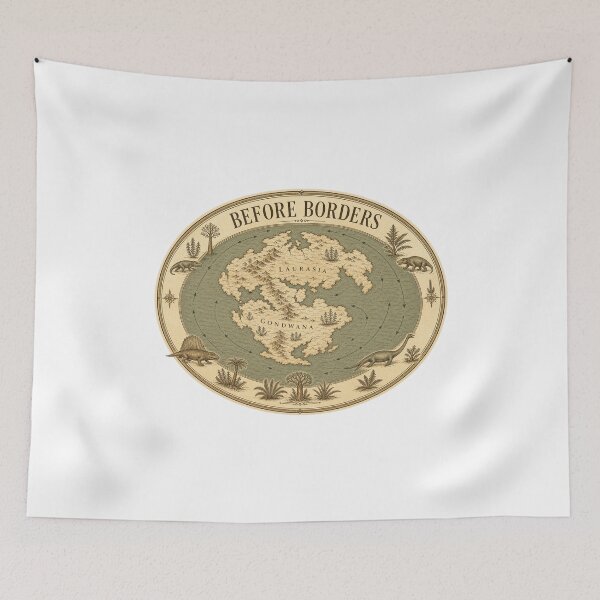 Item preview, Pangea Map Vintage Geology and Continental Drift Design designed and sold by AMICO77.