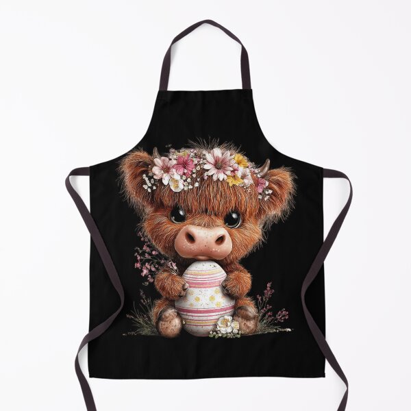Item preview, Cute Highland Cow with Floral Crown designed and sold by perijun.