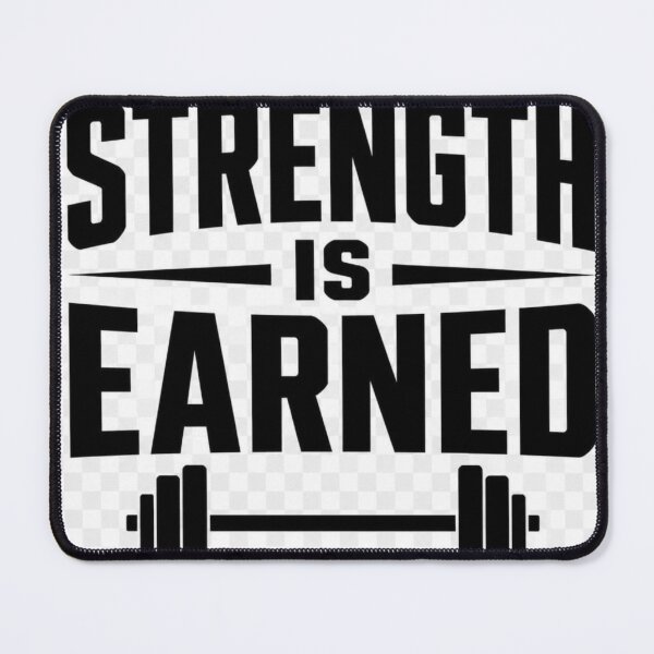 Item preview, Strength Is Earned Motivational Quote T-Shirt | Discipline & Fitness Inspiration designed and sold by Paltooproducts.
