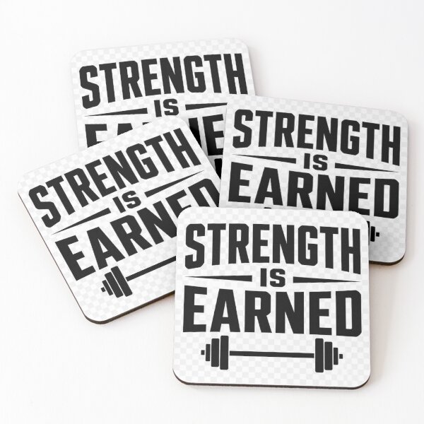 Item preview, Strength Is Earned Motivational Quote T-Shirt | Discipline & Fitness Inspiration designed and sold by Paltooproducts.
