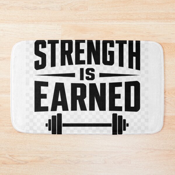 Item preview, Strength Is Earned Motivational Quote T-Shirt | Discipline & Fitness Inspiration designed and sold by Paltooproducts.