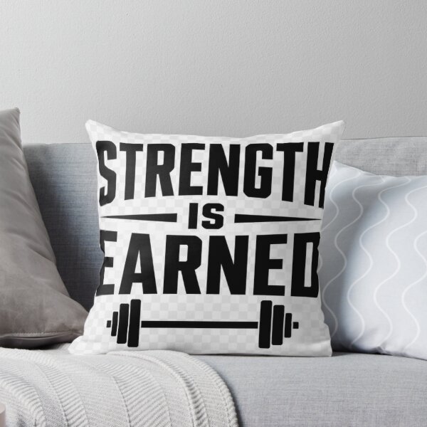 Item preview, Strength Is Earned Motivational Quote T-Shirt | Discipline & Fitness Inspiration designed and sold by Paltooproducts.