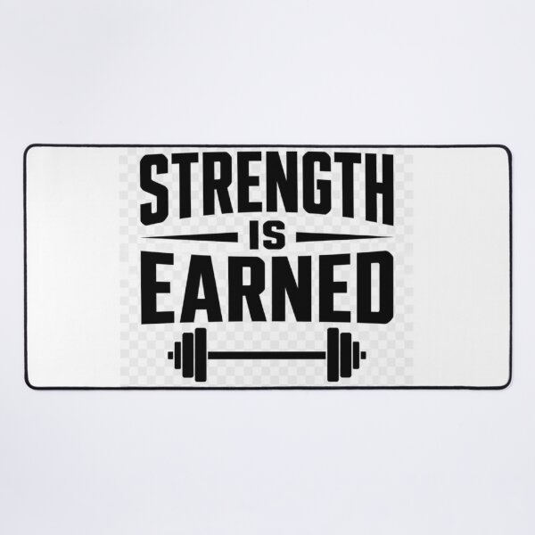Item preview, Strength Is Earned Motivational Quote T-Shirt | Discipline & Fitness Inspiration designed and sold by Paltooproducts.