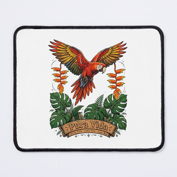 Item preview, Pura Vida Red Macaw Costa Rica designed and sold by FantasyPearl.