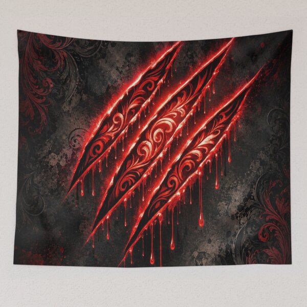 Item preview, Neon Red Claw Slash Horror Design designed and sold by Rohan132.