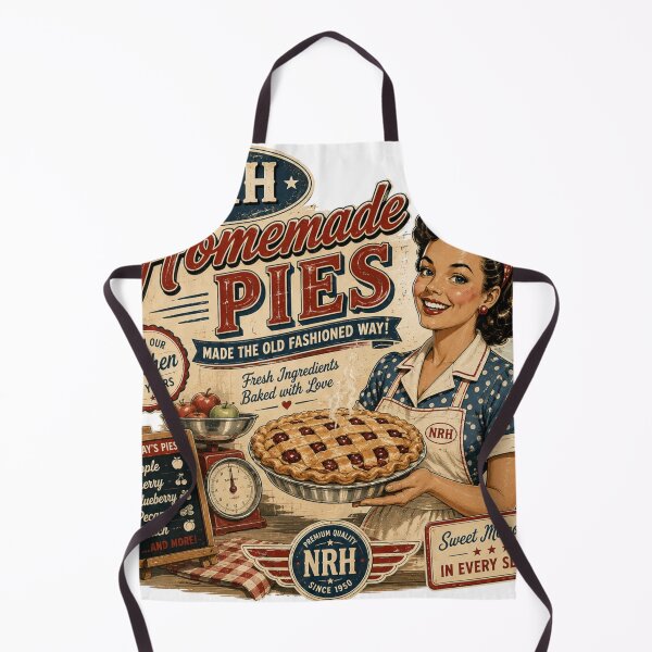 Item preview, Homemade Pies Retro Bakery Poster designed and sold by Normandy Road Heritage.