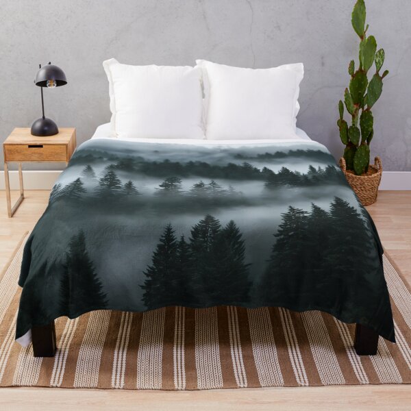 Item preview, Misty Forest Foggy Pine Trees Moody Woodland designed and sold by FrostyFrisby.