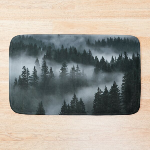 Item preview, Misty Forest Foggy Pine Trees Moody Woodland designed and sold by FrostyFrisby.