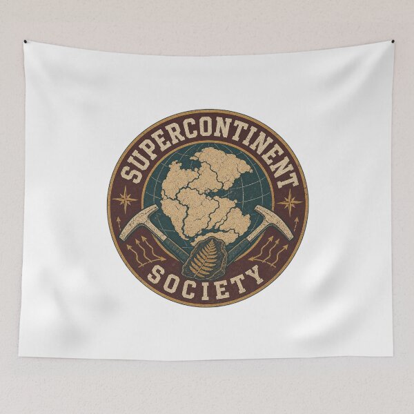 Item preview, Pangea Map Vintage Geology and Continental Drift Design designed and sold by AMICO77.