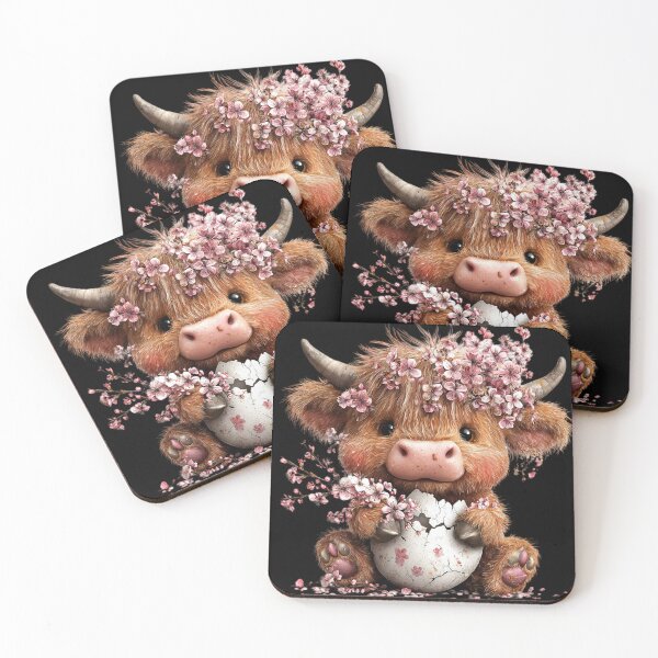 Item preview, Adorable Calf with Cherry Blossoms designed and sold by perijun.