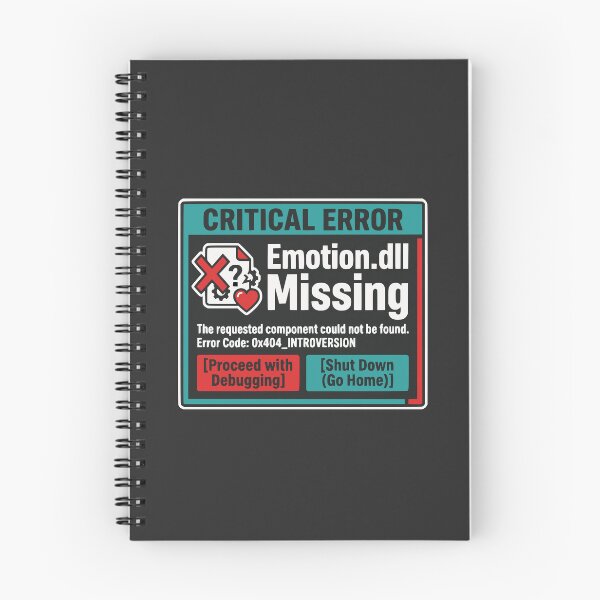 Item preview, Emotion.dll Missing Funny Introvert Developer Gift Tech Humor Design designed and sold by Ixnor.