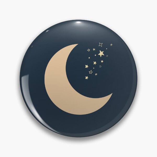Item preview, Minimalistic Celestial Midnight Moon designed and sold by ArtbyAfroditi.