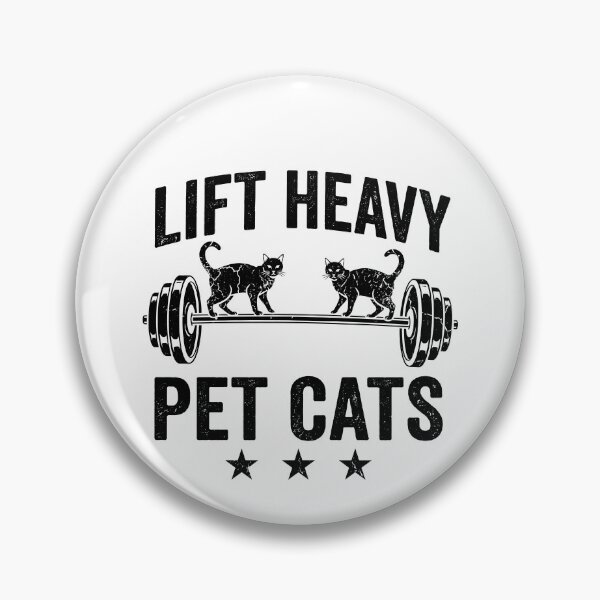Item preview, Lift Heavy Pet Cats Cat Lover Weightlifting Gym Humor designed and sold by Doodleoub.