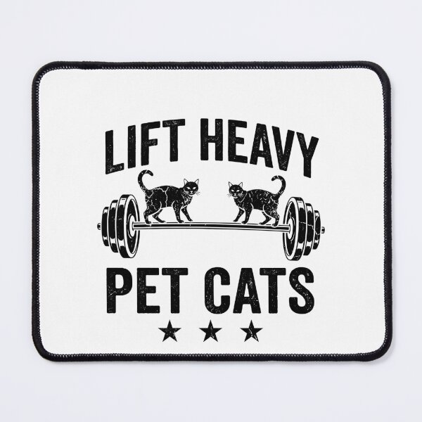 Item preview, Lift Heavy Pet Cats Cat Lover Weightlifting Gym Humor designed and sold by Doodleoub.
