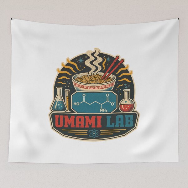 Item preview, Glutamate MSG Umami Retro Food Science Design designed and sold by AMICO77.