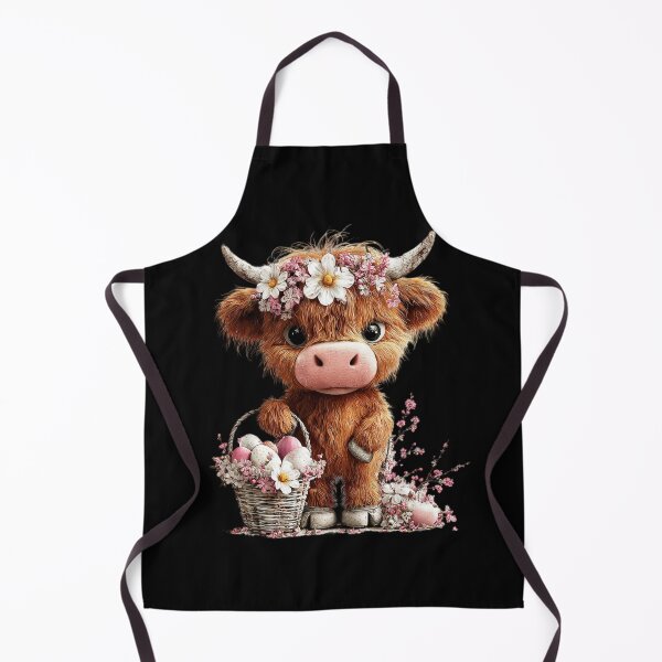 Item preview, Flower-Crowned Baby Cow with Basket designed and sold by perijun.