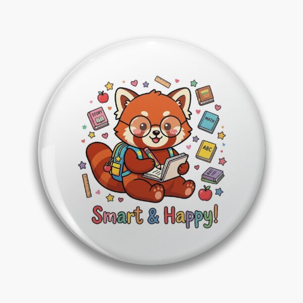 Item preview, Smart and Happy Cute Fox Sticker designed and sold by lailakhalaf.