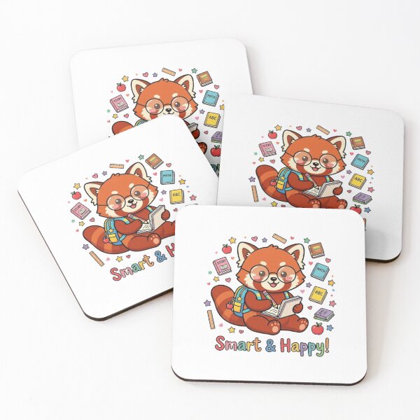 Item preview, Smart and Happy Cute Fox Sticker designed and sold by lailakhalaf.