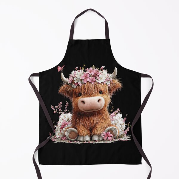 Item preview, Floral Highland Cow with Butterfly designed and sold by perijun.