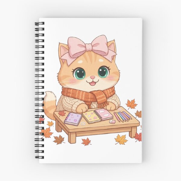 Item preview, Cute Fall Pumpkin Cookies Cat Tea Party Autumn designed and sold by Moody Vibes Studio.