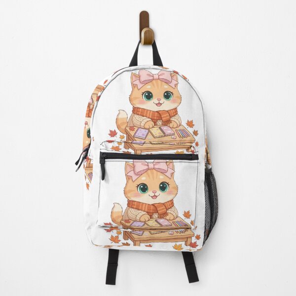Item preview, Cute Fall Pumpkin Cookies Cat Tea Party Autumn designed and sold by Moody Vibes Studio.