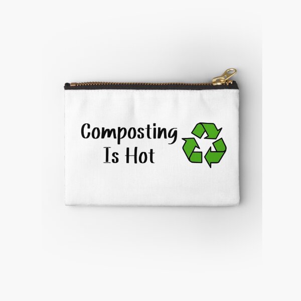 Item preview, "Composting Is Hot" Funny Composting Label designed and sold by SlimyFish.