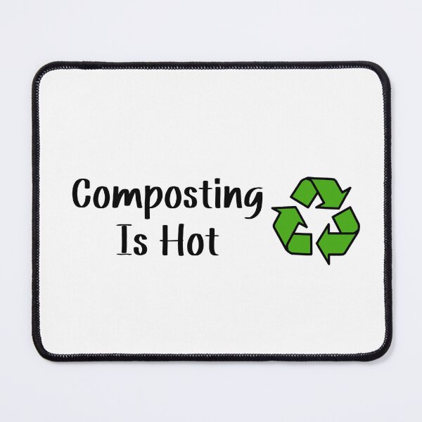 Item preview, "Composting Is Hot" Funny Composting Label designed and sold by SlimyFish.