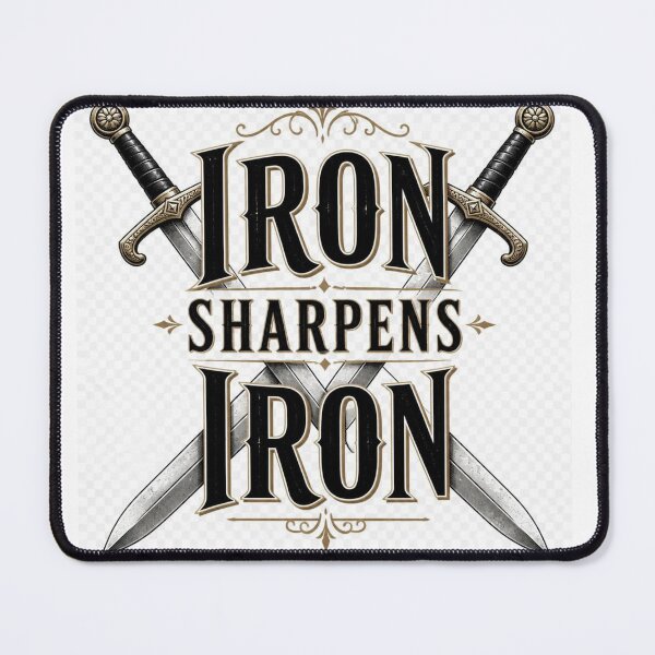 Item preview, Iron Sharpens Iron Motivational Quote T-Shirt | Strength & Growth Inspiration designed and sold by Paltooproducts.