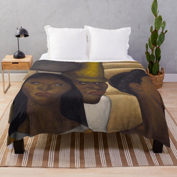 Item preview, Tres Mujeres (Three Women) Mexican still life fine art portrait painting by Roberto Montenegro designed and sold by Jéanpaul Ferro.