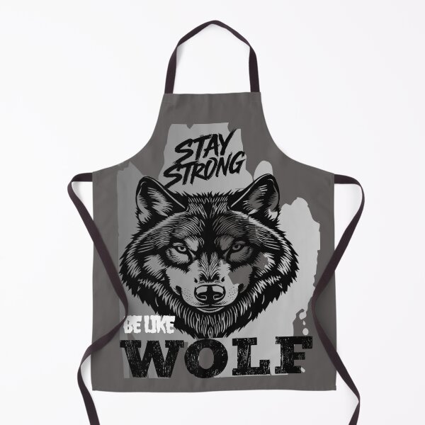 Item preview, Stay Strong Digital Wolf Art Gray designed and sold by GoGreenlove.