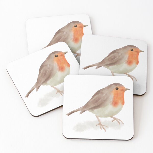 Item preview, Watercolor Winter Robin designed and sold by QuestingPixel.