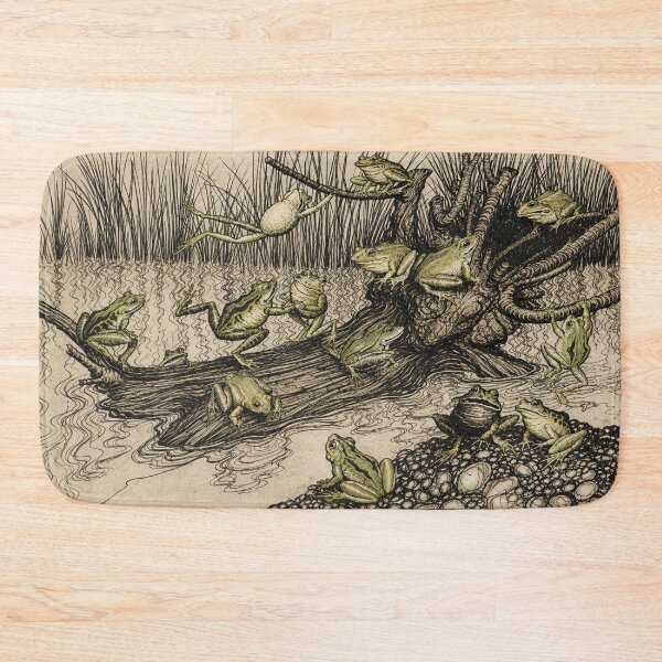 Item preview, Arthur Rackham's Vintage Frog Illustration Woodland Scene for Children's Room designed and sold by RickE.