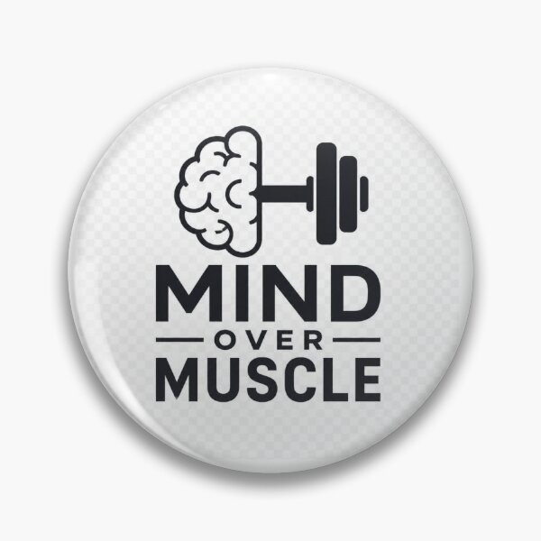 Item preview, Mind Over Muscle Motivational Quote T-Shirt | Mental Strength Fitness Design designed and sold by Paltooproducts.
