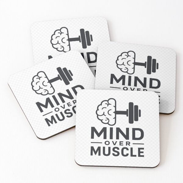 Item preview, Mind Over Muscle Motivational Quote T-Shirt | Mental Strength Fitness Design designed and sold by Paltooproducts.