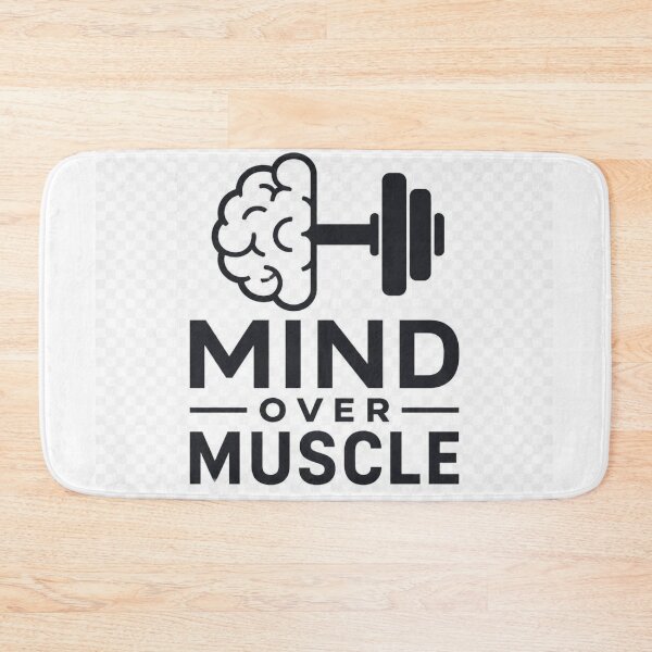 Item preview, Mind Over Muscle Motivational Quote T-Shirt | Mental Strength Fitness Design designed and sold by Paltooproducts.