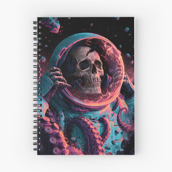 Item preview, Astronaut Skull Cosmic Horror Neon Tentacles designed and sold by FrostyFrisby.