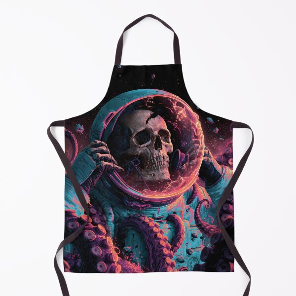 Item preview, Astronaut Skull Cosmic Horror Neon Tentacles designed and sold by FrostyFrisby.