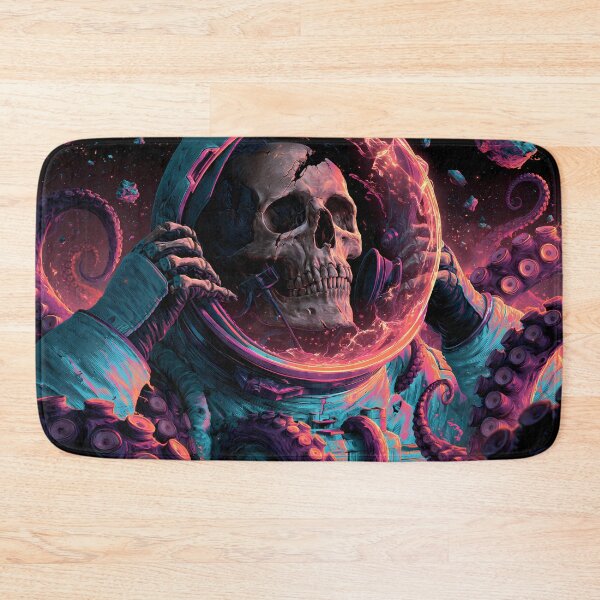 Item preview, Astronaut Skull Cosmic Horror Neon Tentacles designed and sold by FrostyFrisby.