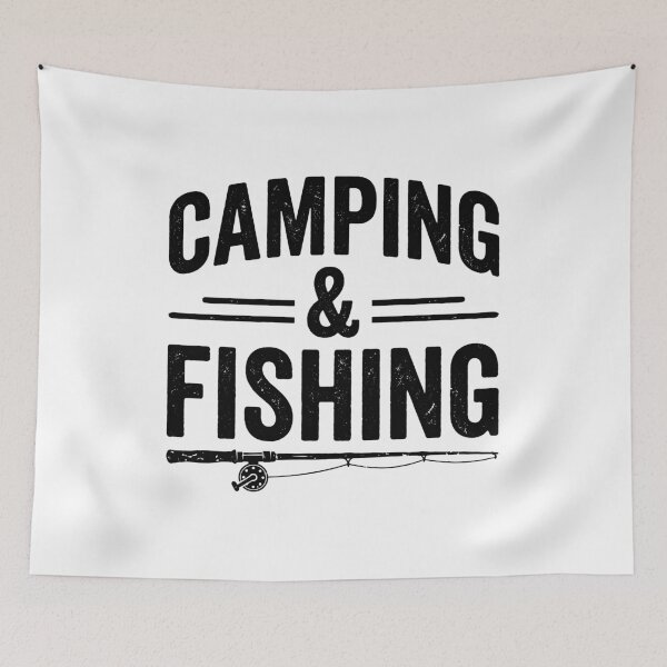 Item preview, Camping & Fishing Outdoor Adventure Enthusiast Hobby designed and sold by Doodleoub.