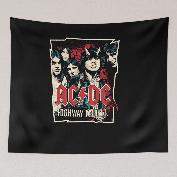 Item preview, Iconic AC/DC 'Highway to Hell' Distressed Graphic Art Poster designed and sold by interdesigner.